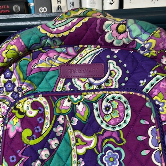 Vera Bradley Purple and Green Quilted Backpack main image 6